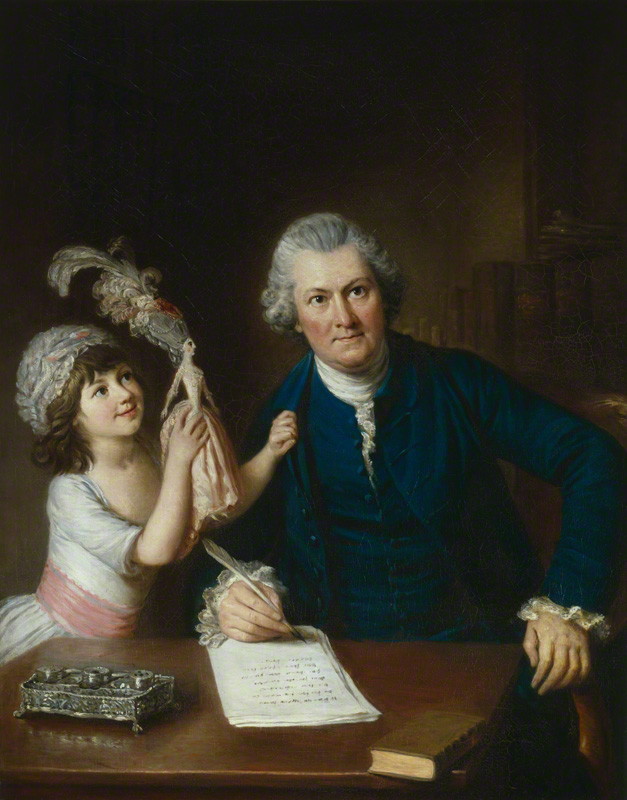 Christopher Anstey (1724-1805) with his daughter