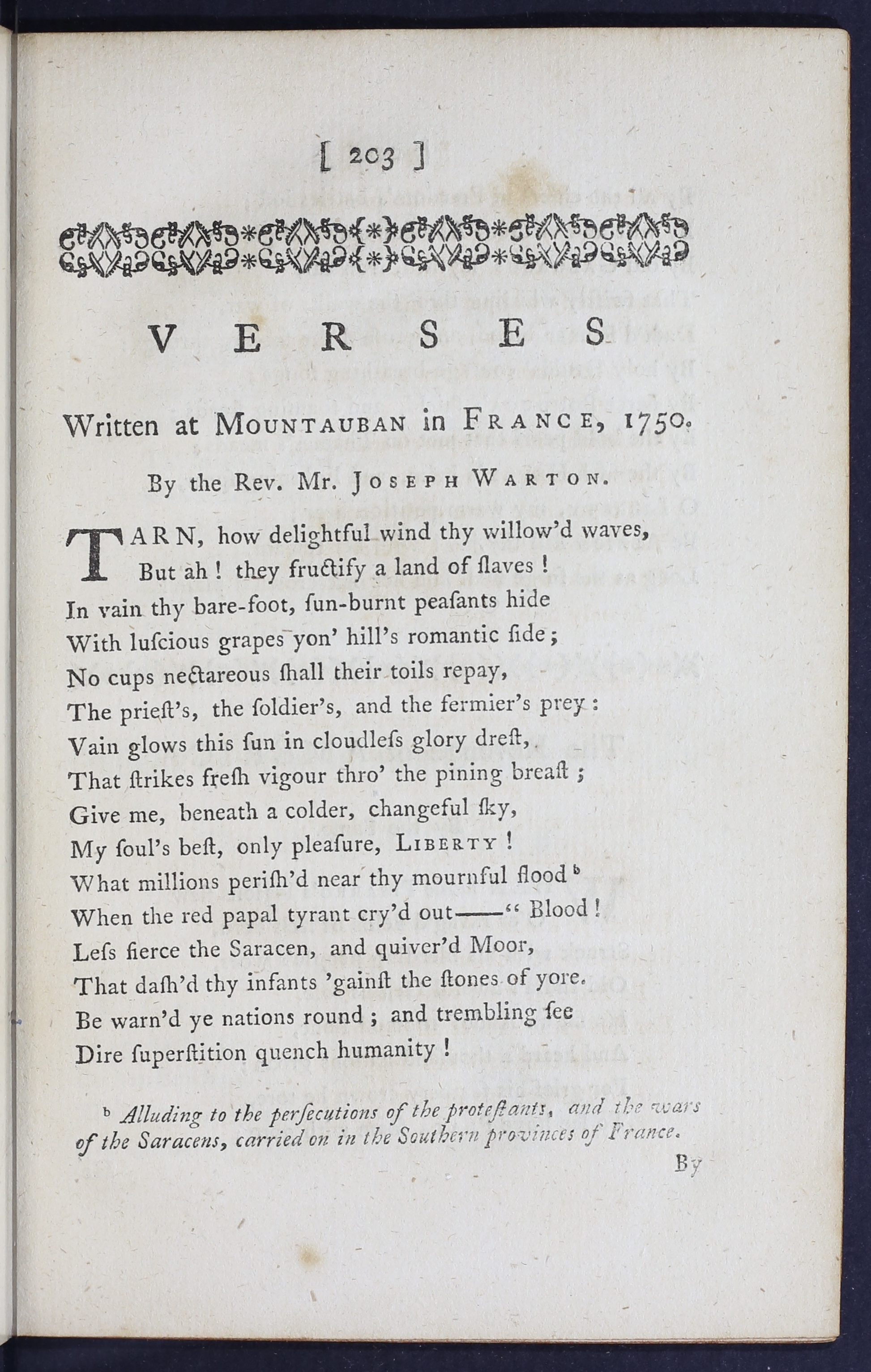 Eighteenth Century Poetry Archive Works Verses Written At
